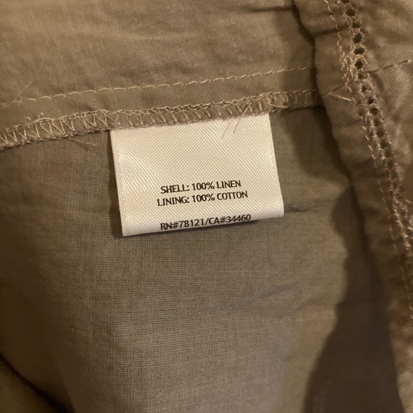 EILEEN FISHER linen swing skirt cotton lining, size M - Picture 4 of 5